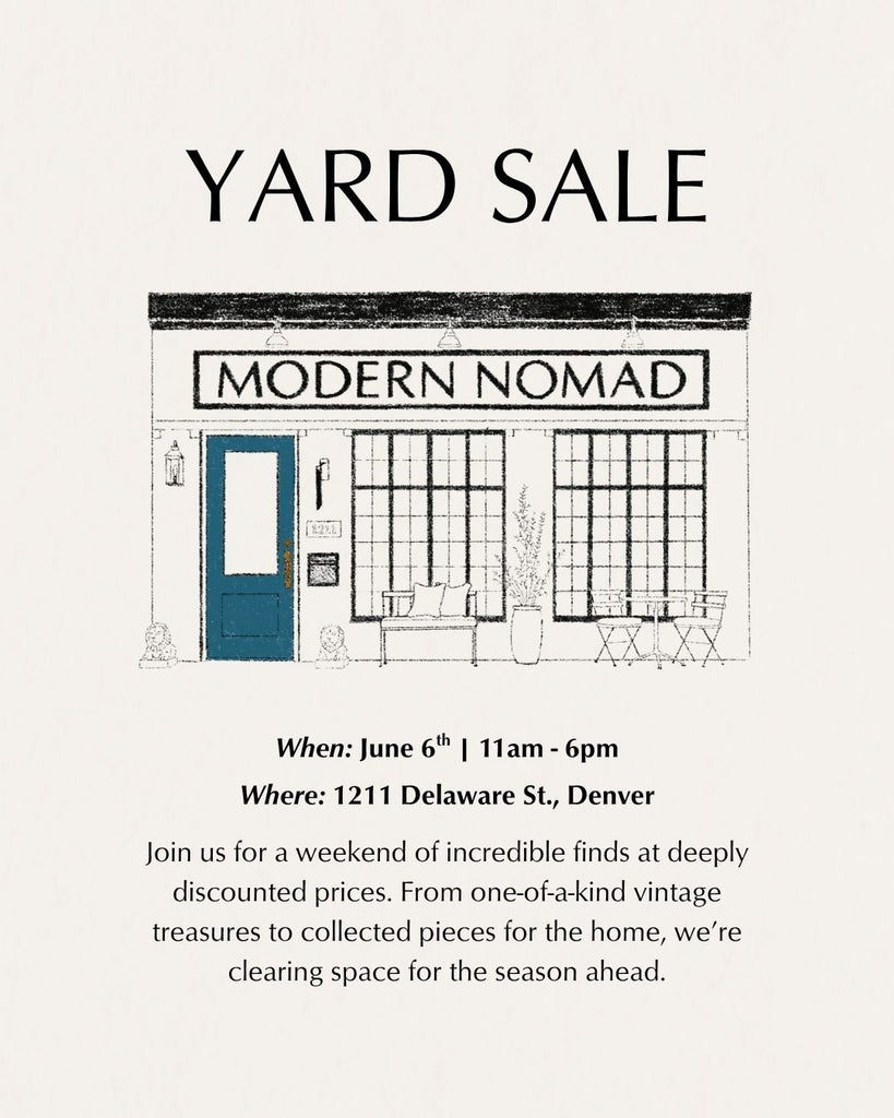 Annual Summer Yard Sale at Modern Nomad Home!