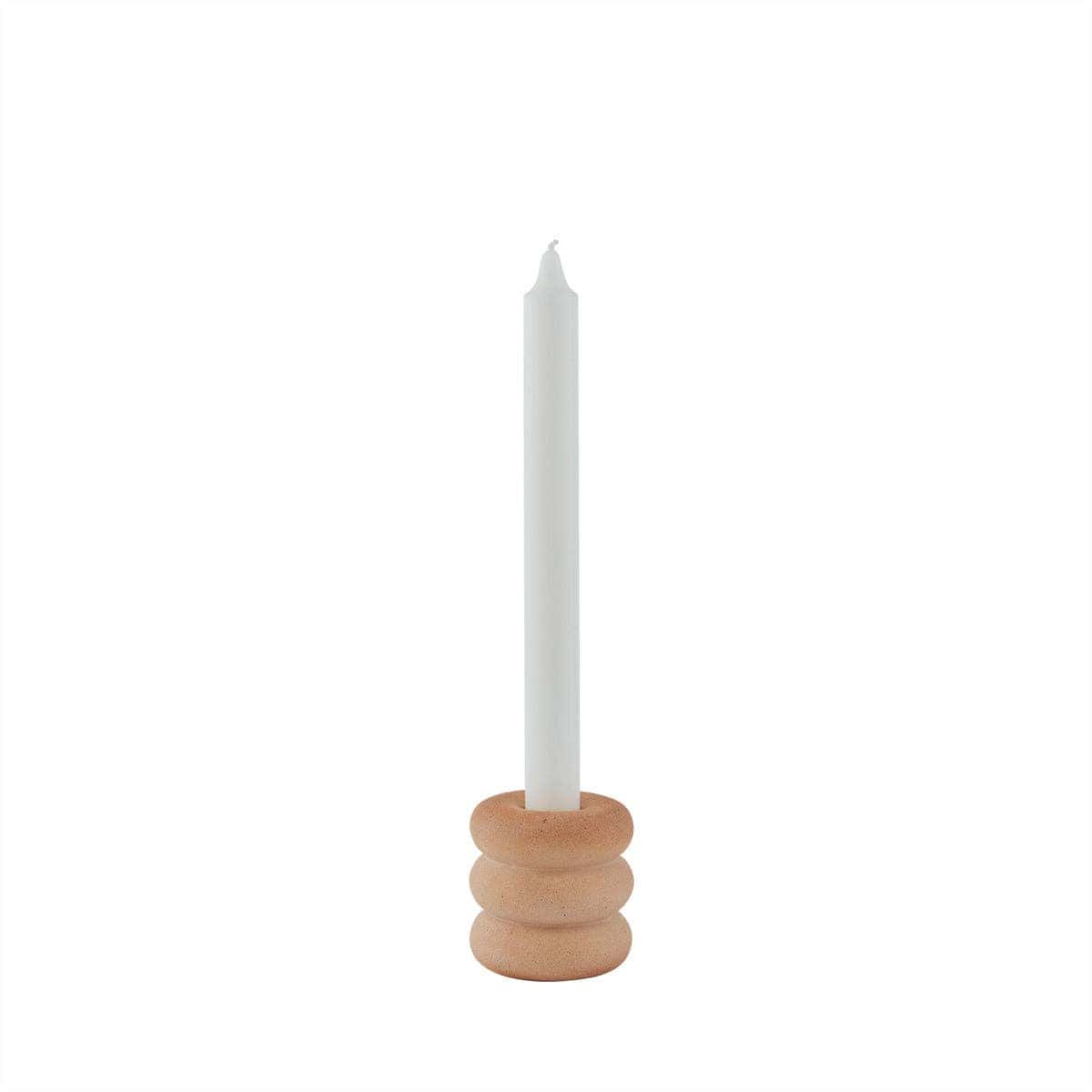 Savi High Ceramic Candleholder (Beige)