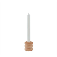 Savi High Ceramic Candleholder (Beige)