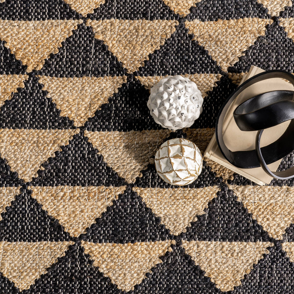 Arrowroot Geometric Tasseled Area Rug RUGS USA Modern Nomad Home decor store Denver CO Colorado