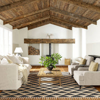 Arrowroot Geometric Tasseled Area Rug RUGS USA Modern Nomad Home decor store Denver CO Colorado