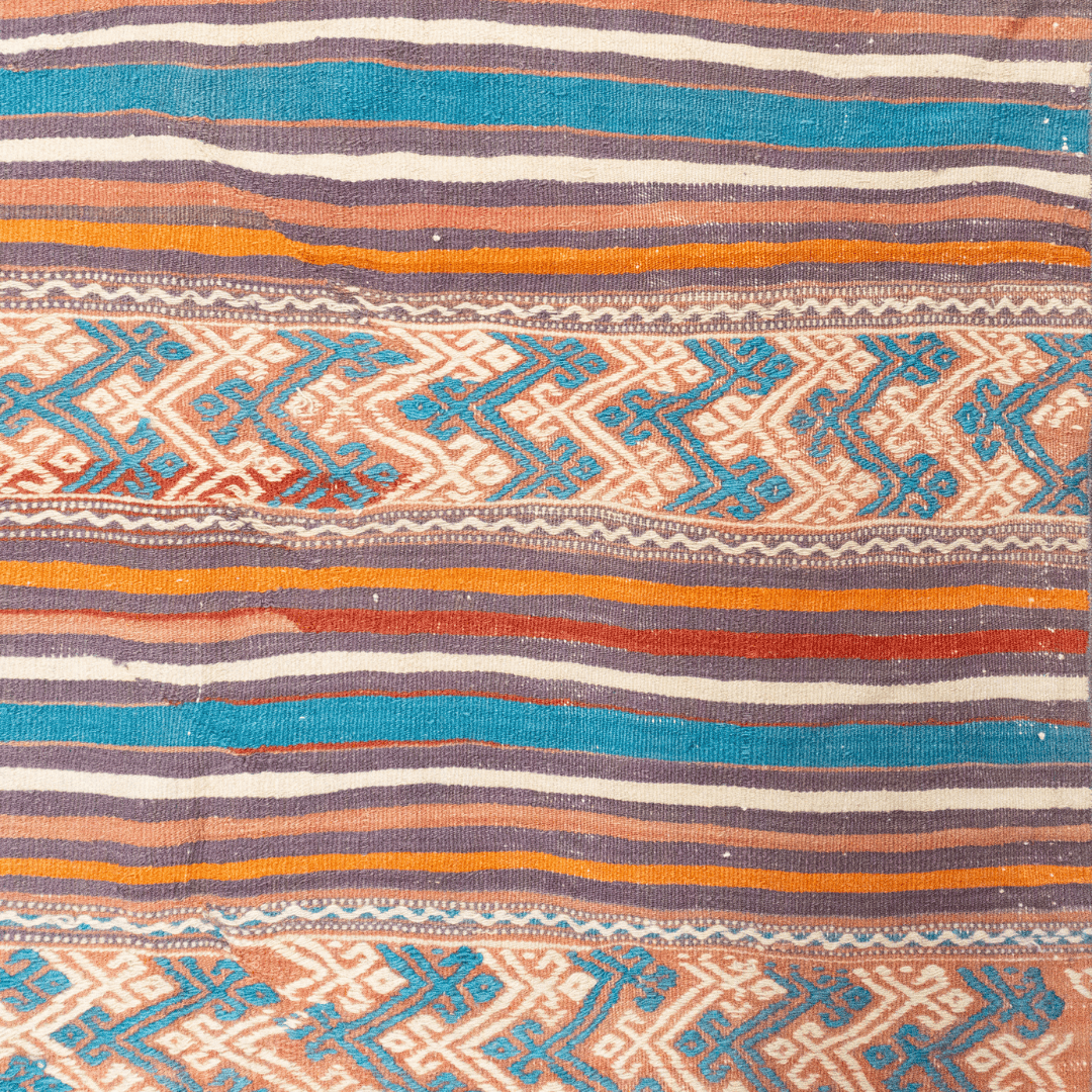 Rust & Teal Kilim Modern Nomad Home Modern Nomad Home decor store Denver CO Colorado
