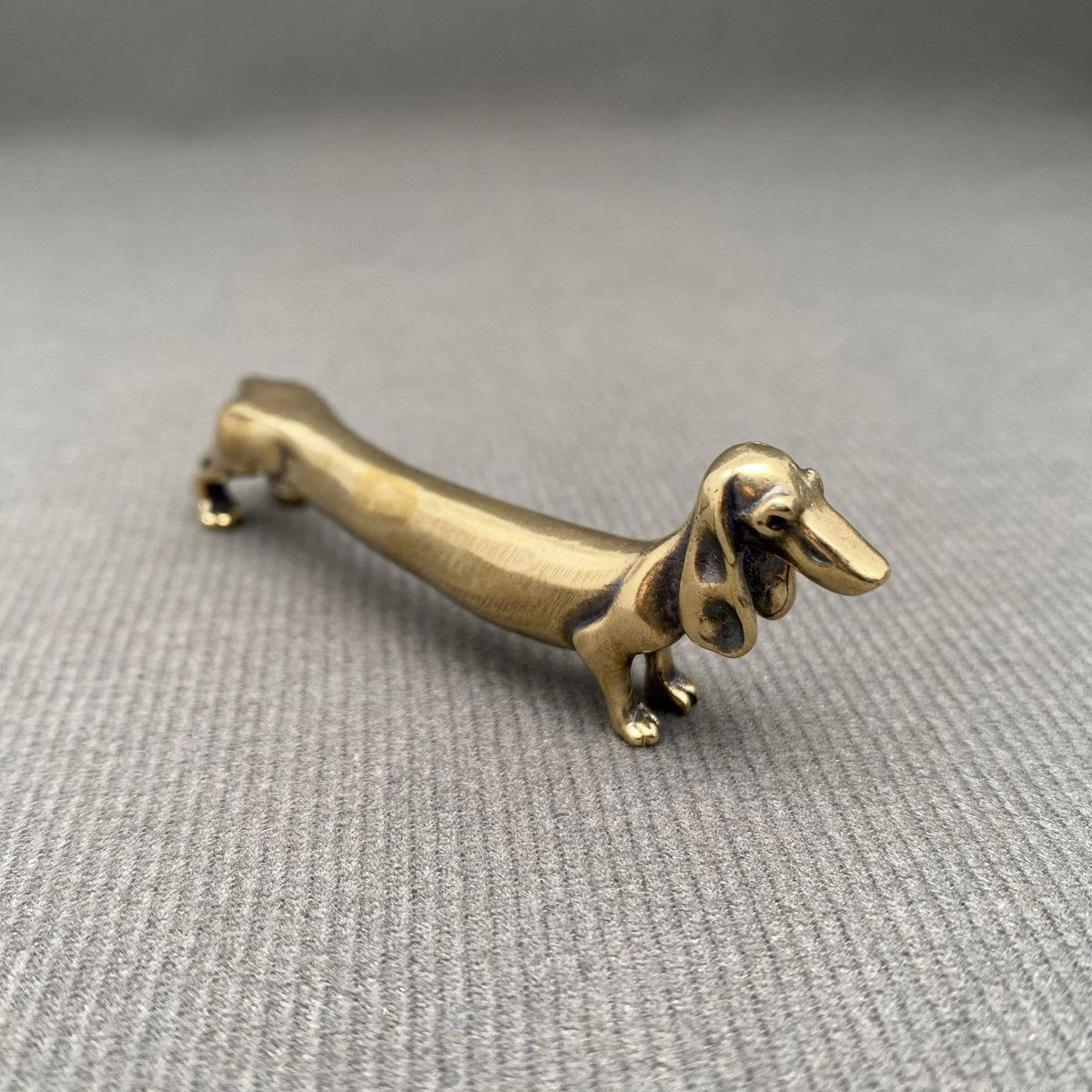 Brass Dachshund Dog