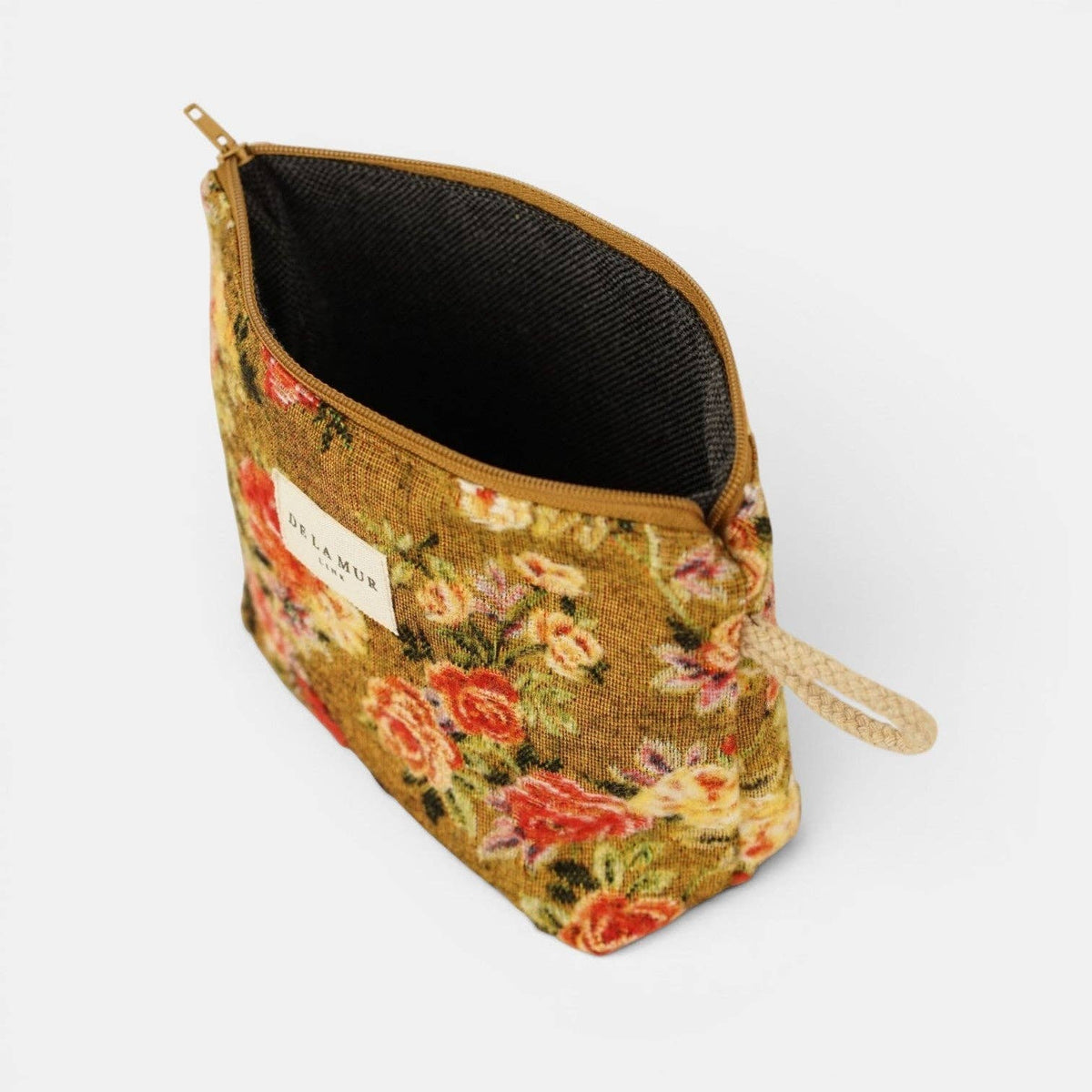 Floral Jacquard Makeup Bag (Small)