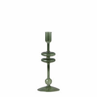 Emerald Small Glass Candlestick etúHOME Modern Nomad Home decor store Denver CO Colorado