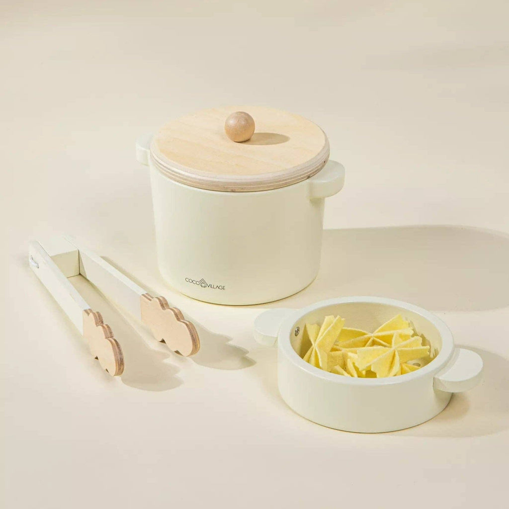 Wooden Pasta Playset Coco Village Modern Nomad Home decor store Denver CO Colorado