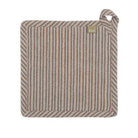 Brown Seersucker Pot Holder