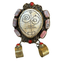 Carved Bone Statement Ring