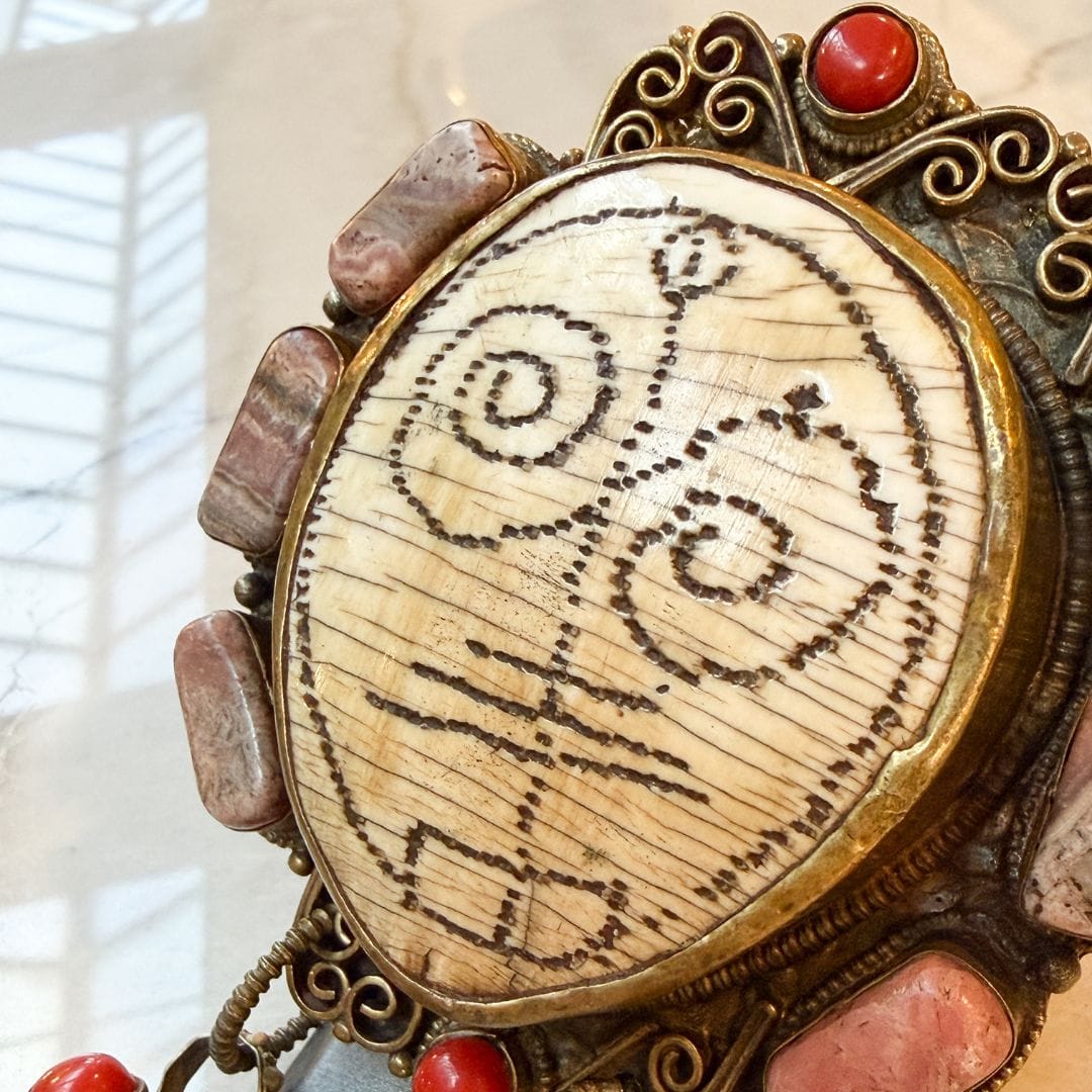 Carved Bone Statement Ring