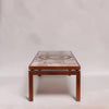Image features a 1970's Vintage Ox Art Coffee Table from the side.