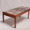Image features a close up of the side of a 1970's Vintage Ox Art Coffee Table