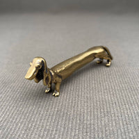 Brass Dachshund Dog
