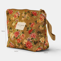 Floral Jacquard Makeup Bag (Large)