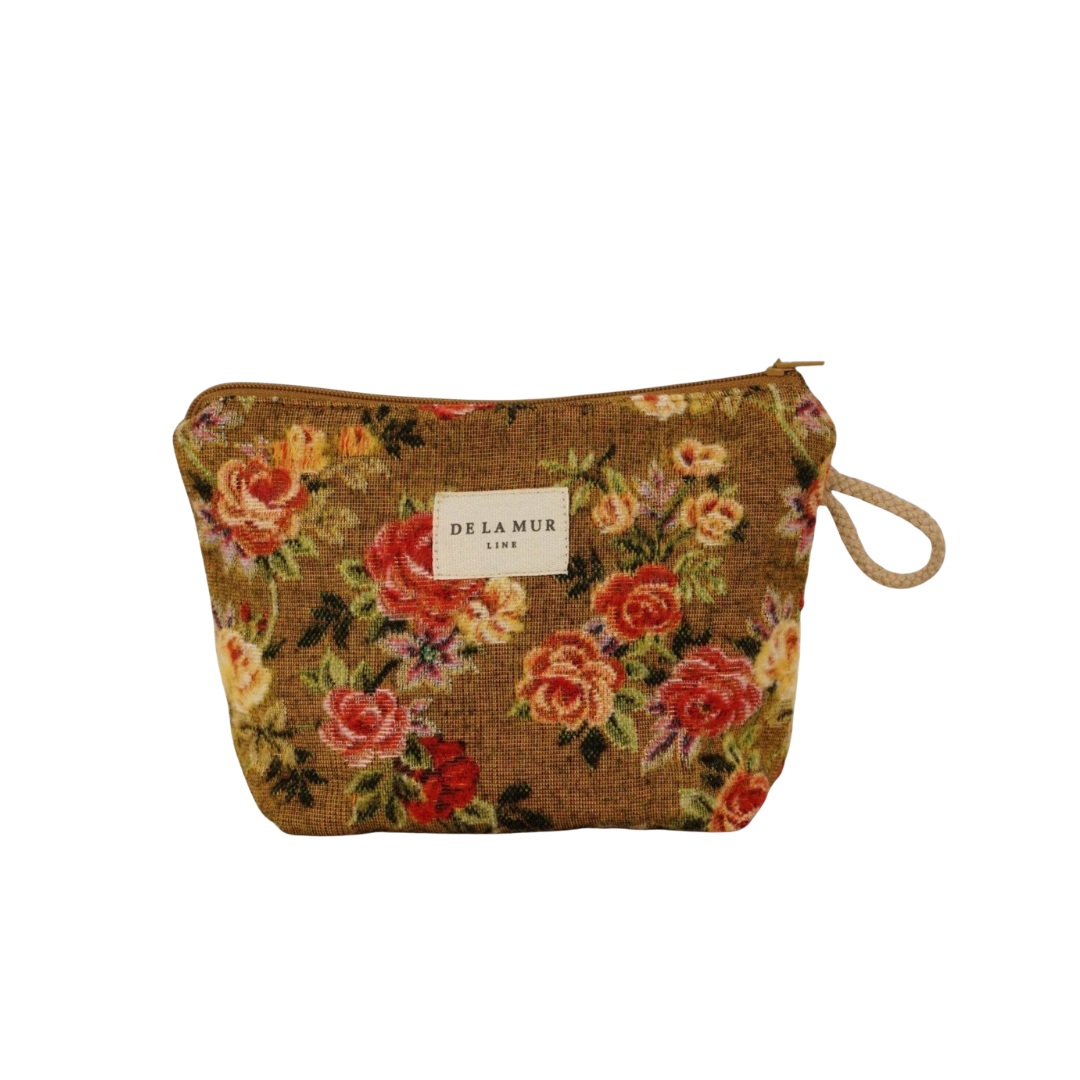 Floral Jacquard Makeup Bag (Small)