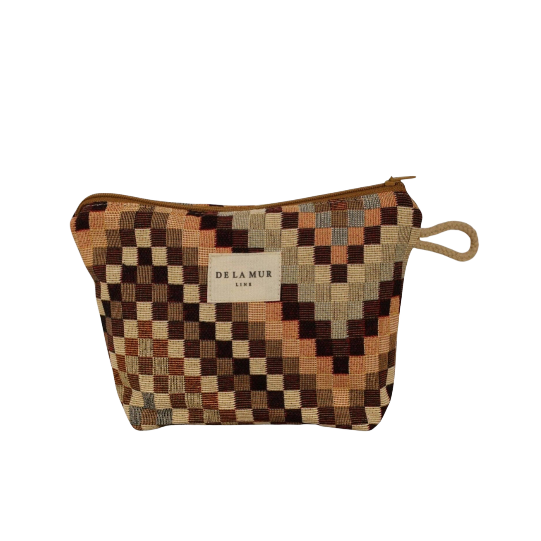 Zigzag Jacquard Makeup Bag (Small)