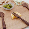 6.5" Walnut Wood Cheese Set - Handmade Serving Utensils JBrody & Co. USA Modern Nomad Home decor store Denver CO Colorado