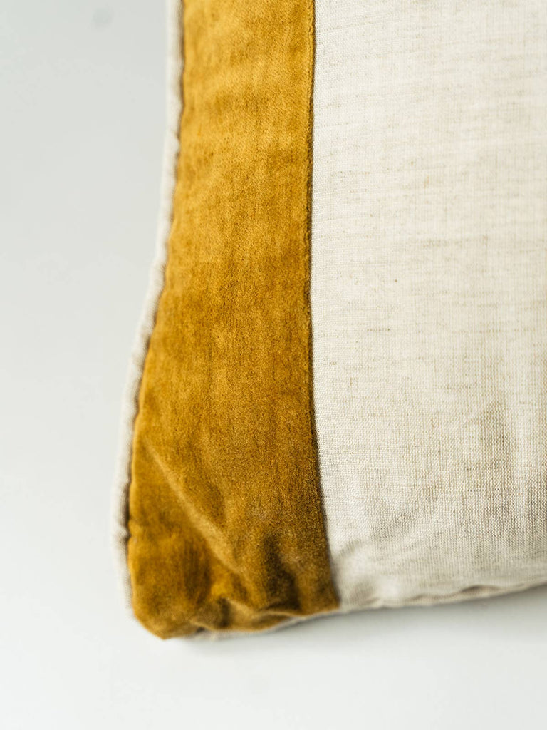 Velvet Linen Stripe Pillow Co.House Designs Modern Nomad Home decor store Denver CO Colorado