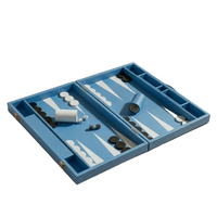 Leather Backgammon Set (Blue)
