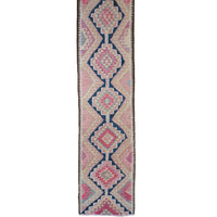 Pink & Navy Turkish Runner