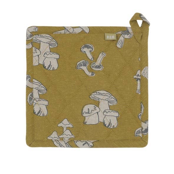 Yellow Mushroom Pot Holder