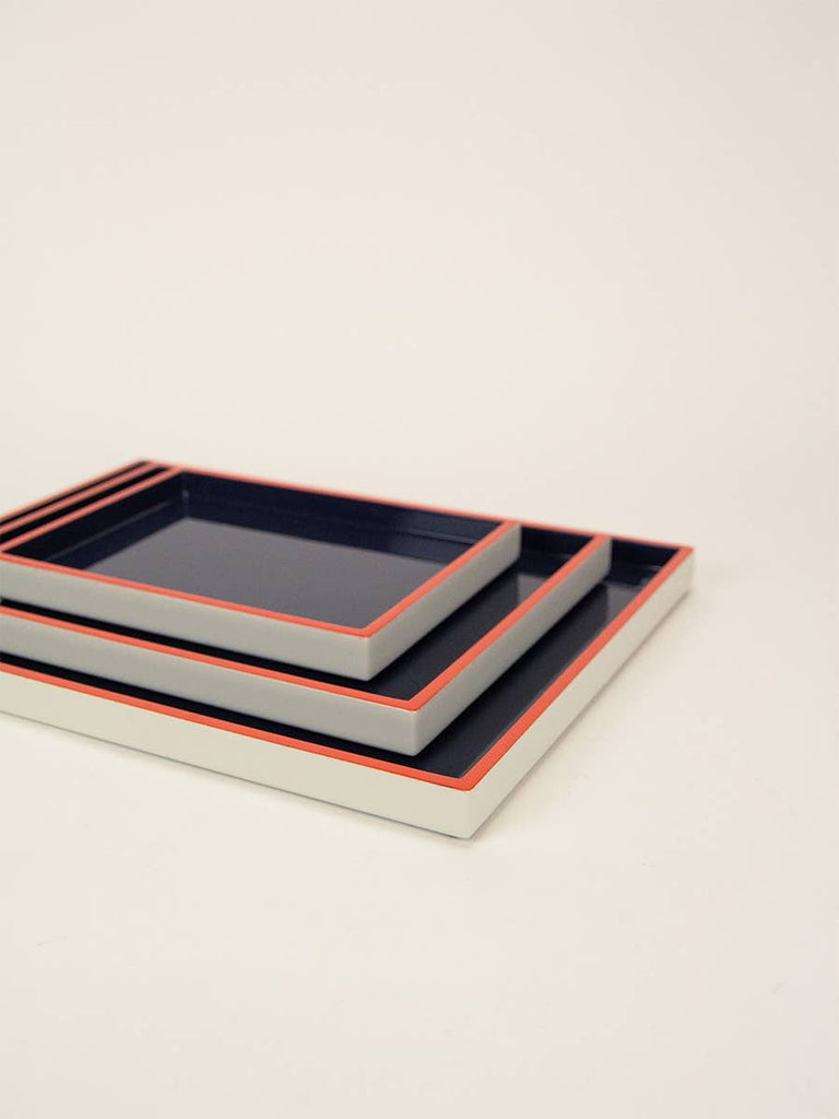 Cosmos rectangular trays (set of 3, S M L) rivêt - L'Indochineur Modern Nomad Home decor store Denver CO Colorado