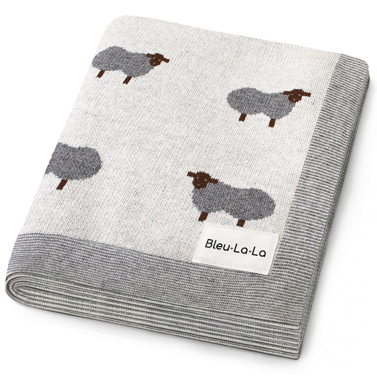 Cotton Swaddle Baby Blanket (Sheep)