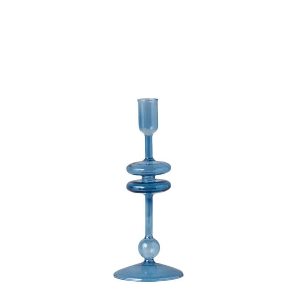 Sapphire Blue Large Candlestick etúHOME Modern Nomad Home decor store Denver CO Colorado