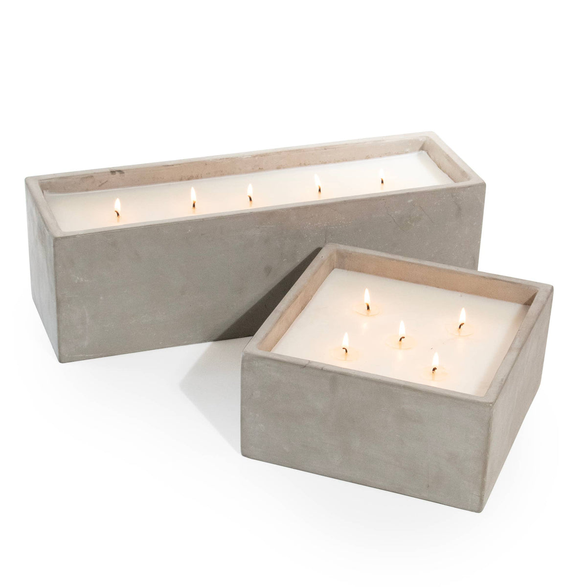 Cement Statement Candle