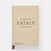 Beige book titled 'Contemporary Eataly Italian Cooking' by Phaidon on a white background