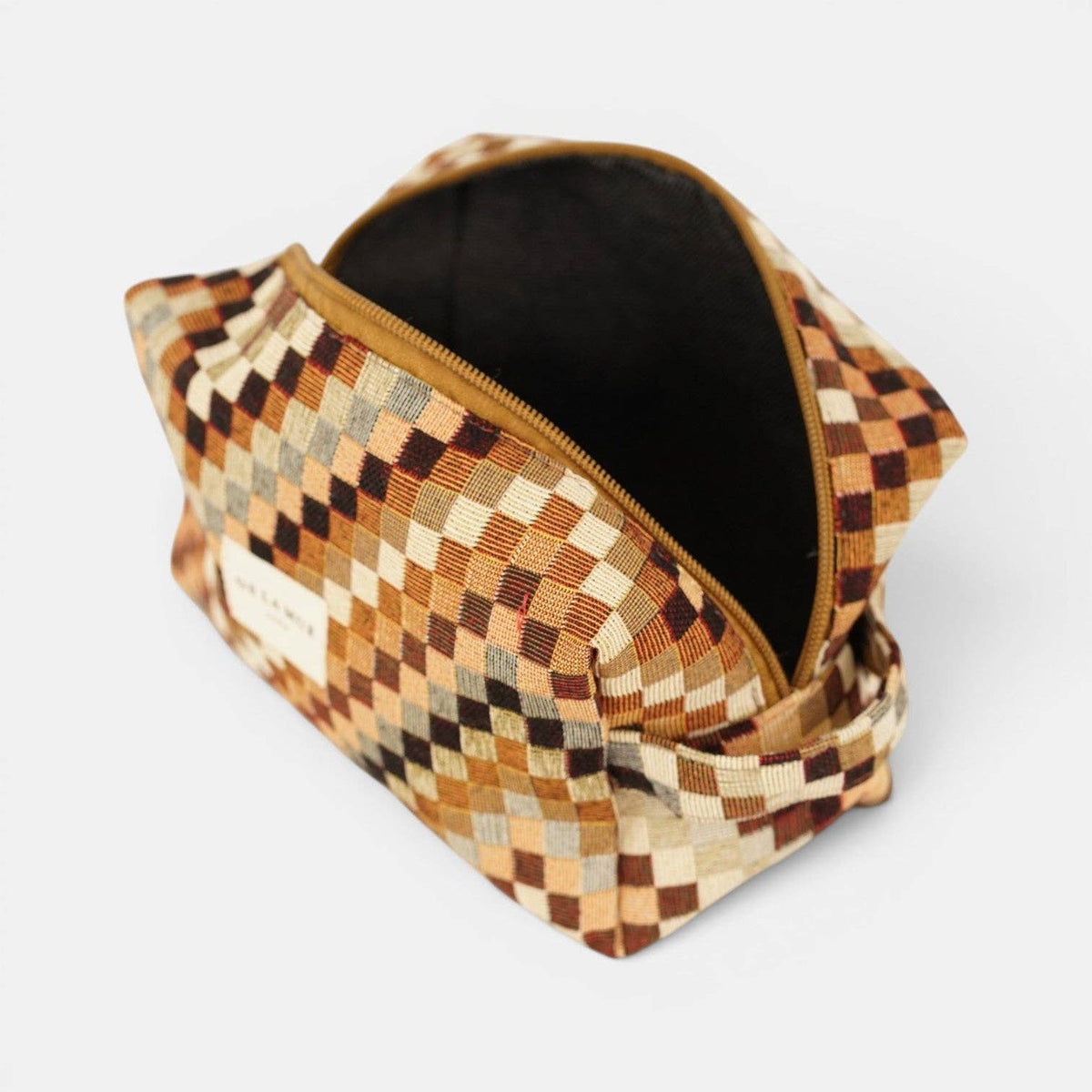 Zigzag Jacquard Makeup Bag (Squared)