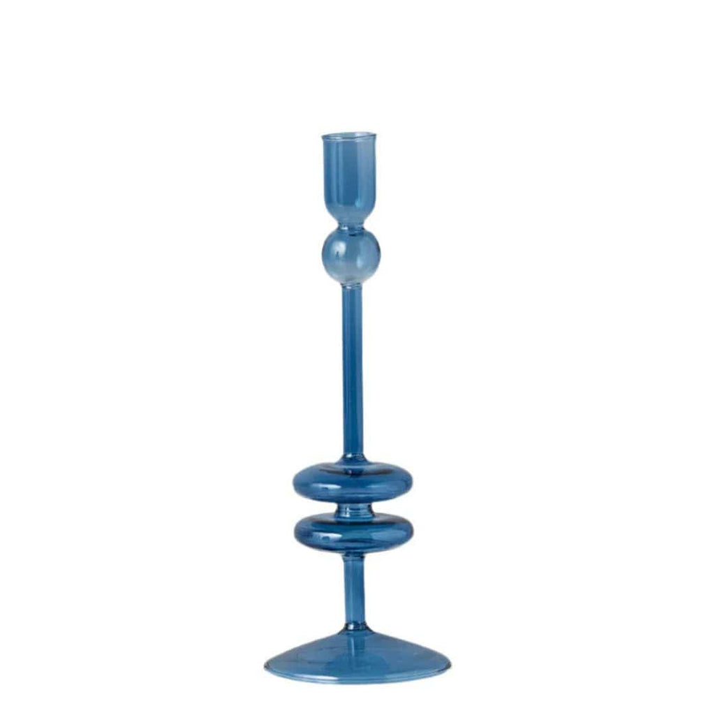 Sapphire Blue Large Candlestick etúHOME Modern Nomad Home decor store Denver CO Colorado