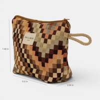 Zigzag Jacquard Makeup Bag (Small)
