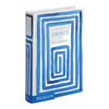 Blue and white book titled 'Greece: The Cookbook' by Phaidon on a light gray background