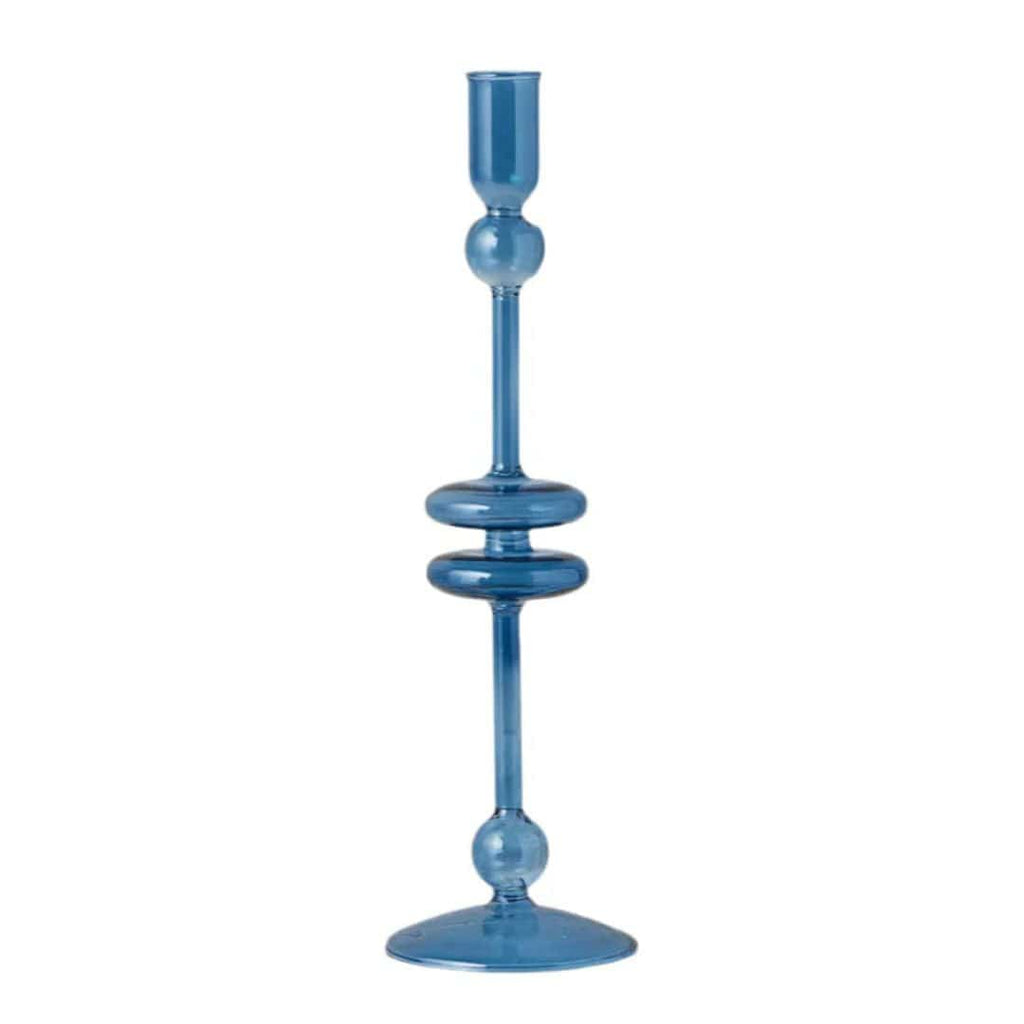 Sapphire Blue Large Candlestick etúHOME Modern Nomad Home decor store Denver CO Colorado