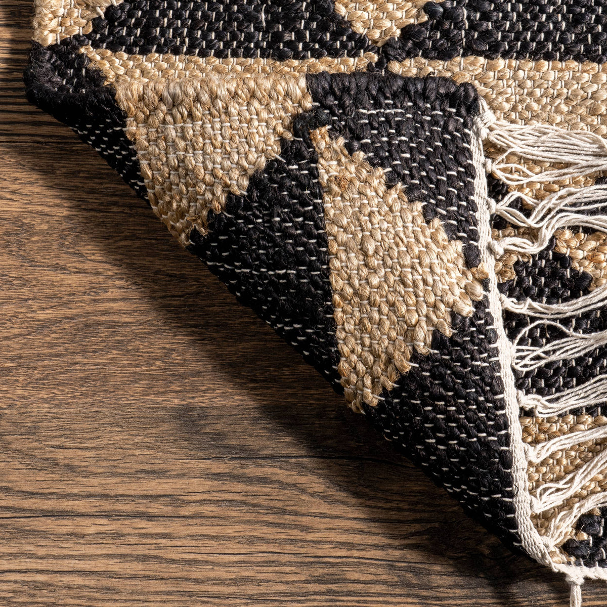 Arrowroot Geometric Tasseled Area Rug RUGS USA Modern Nomad Home decor store Denver CO Colorado