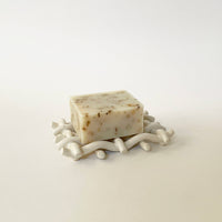 Handmade Ceramic Woven Lattice Soap Dish/ Sponge Holder Sunday Studio Modern Nomad Home decor store Denver CO Colorado