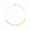 Gold necklace with small round pendants agapee jewelry modern nomad home decor store denver colorado CO