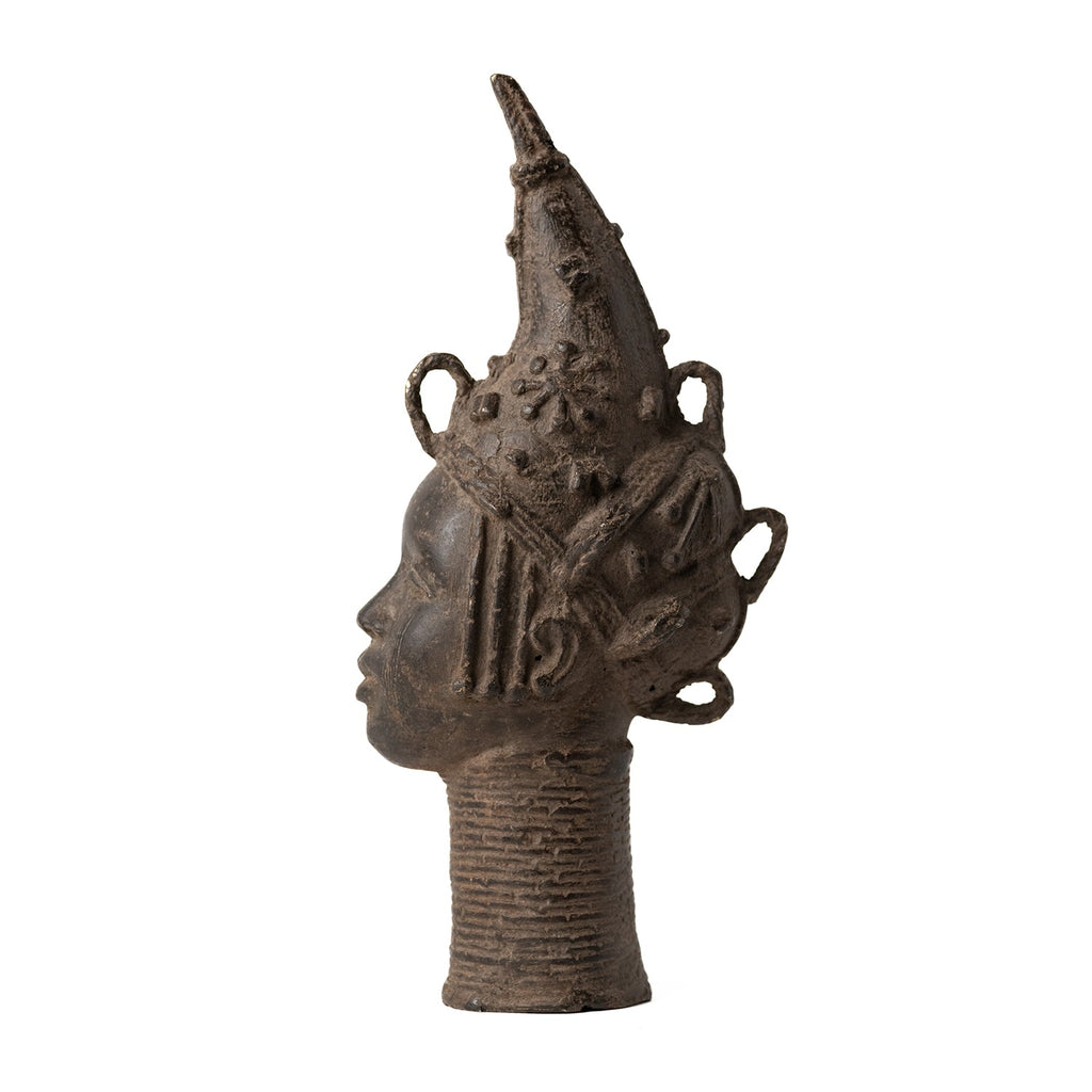 Benin Bronze Portrait Figure Modern Nomad Home Modern Nomad Home decor store Denver CO Colorado