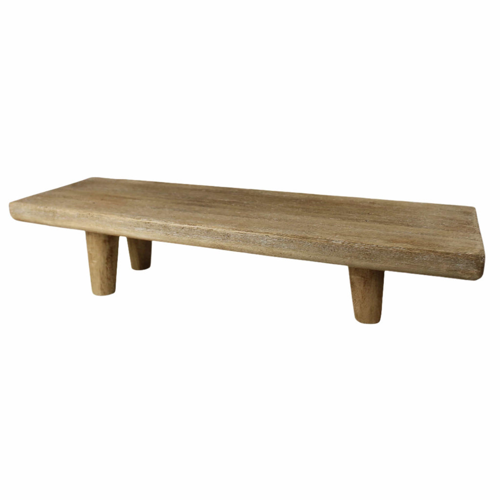 Dakota Footed Wooden Riser / Serving Platter HomArt Modern Nomad Home decor store Denver CO Colorado