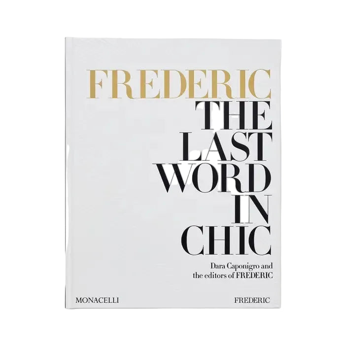 Book titled 'The Last Word in Chic' by Frederic on a white background