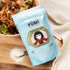 FUMI Japanese Sea Salt package in front a bowl of veggies 