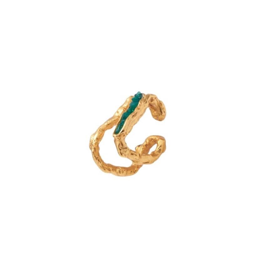 Gazhy Emerald Earcuff FAOBA JOYAS Modern Nomad Home decor store Denver CO Colorado