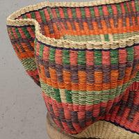 Ghanaian Handwoven Wave Basket