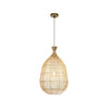  Handmade Rattan Teardrop Pendant Light product photo 