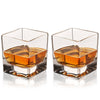 Heavy Base Square Crystal Rocks Glasses Viski Modern Nomad Home decor store Denver CO Colorado