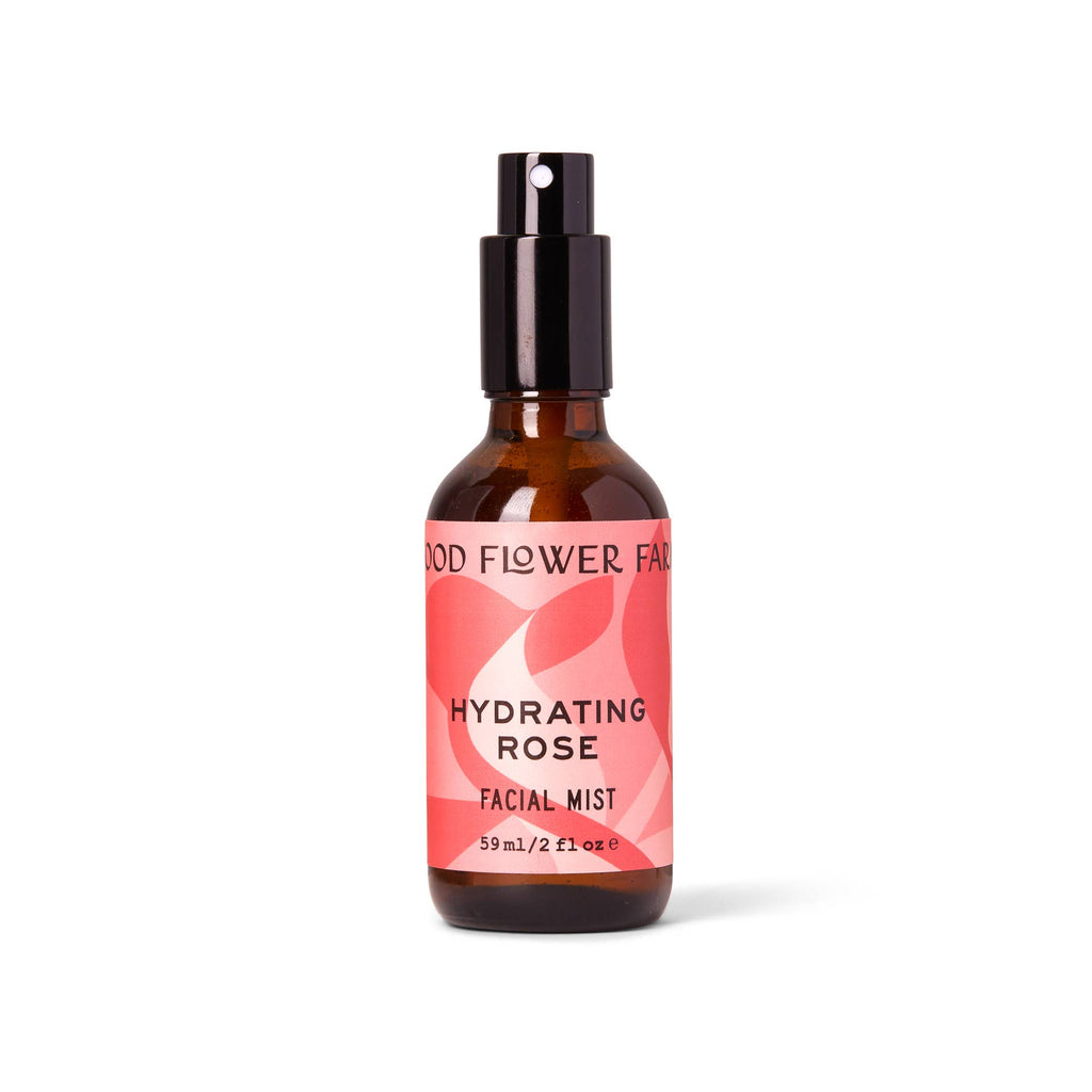 Hydrating rose water facial mist product photo with no background