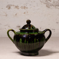 Vintage Mexican Drip Glaze Pottery Vessels