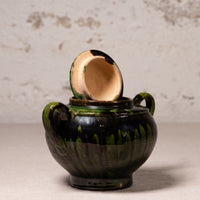 Vintage Mexican Drip Glaze Pottery Vessels