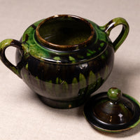 Vintage Mexican Drip Glaze Pottery Vessels
