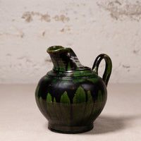 Vintage Mexican Drip Glaze Pottery Vessels